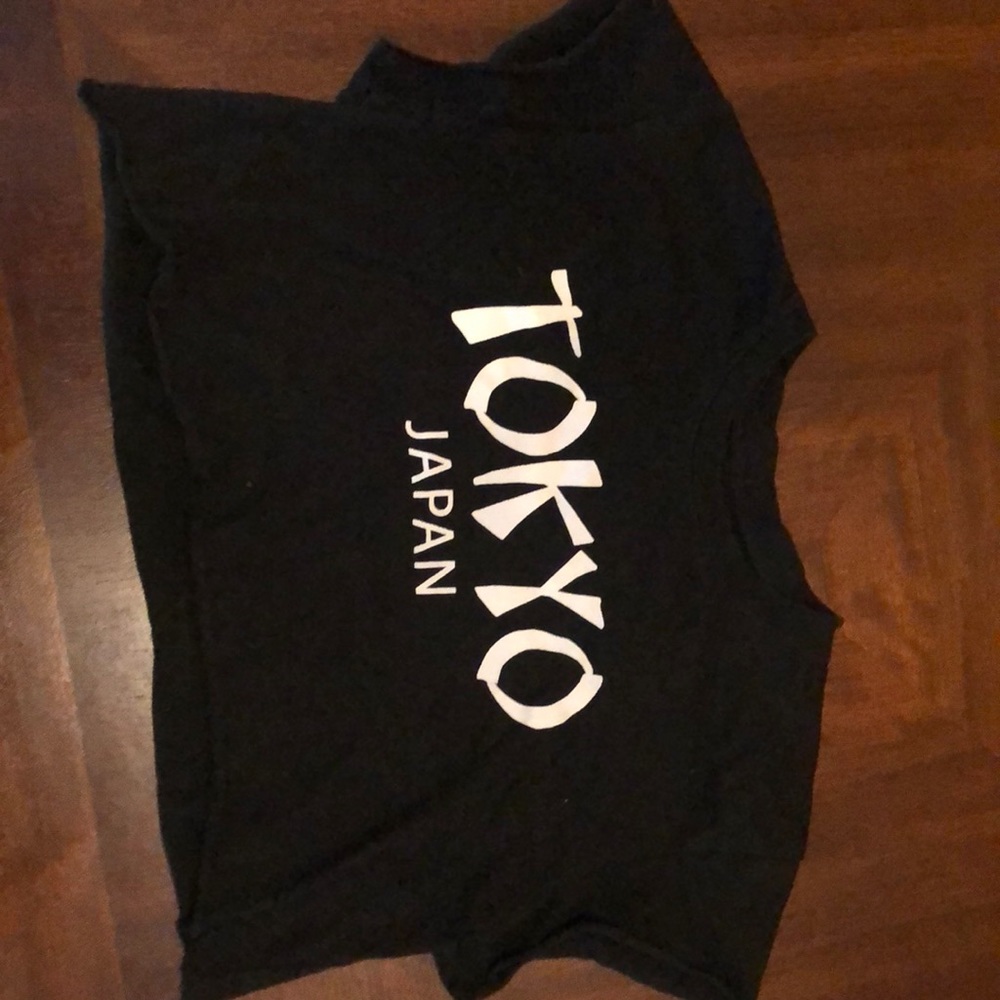 Black Tokyo crop top/ size medium